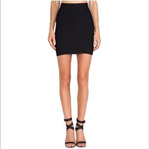 BCBGMAXAZRIA Simone Mini Bandage Skirt in Black
